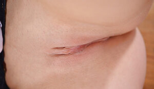 Slinky gal comes home and additionally finally she can strip and additionally lie on the floor naked