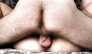 Redhead with a Chinese symbol on back enjoys a boner in tight orifices