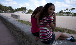 Latina girl Mimi Allen Mitzy has a good day out with her friends