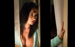 Phat looking hot chick does hot babes to her audience in this one