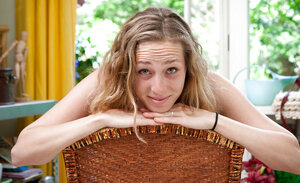 Astonishing blondie is going to showcase that juicy opening