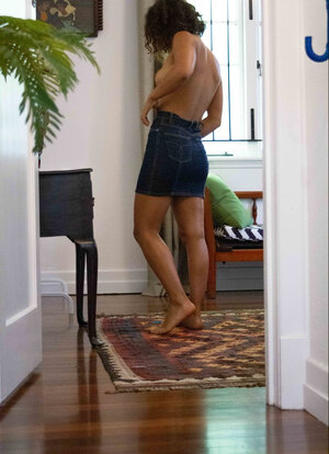 Lucky kitten has a fairly toned tooshie and her arms are sexy