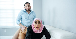 This brunette hijab sweetie is an exotic and also erotic enchantress