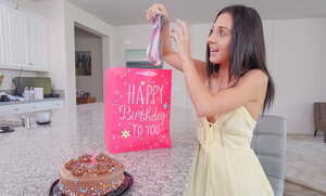 Brunette kitten lets out a loud groan and plus enjoys the unmatched dick