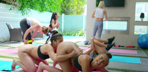 Carter Journey has the hottest smile and moreover she loves yoga sex