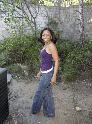 Sweet black Anita Peida trespbutting and gets her butt spanked