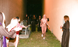 Undersized breasts lesbians with sexy booty's having fun outdoors