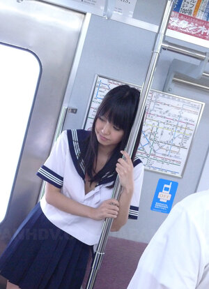 ayoi Yoshino gets gang-fucked and additionally gets creampied in a train