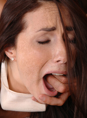 Brunette British gal Paige Turnah enjoys a rough have an intercourse by a dom while pegged down up