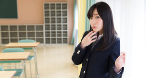 Oriental 18-19 year old feels like taking off her panties in the library