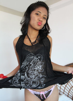 Brilliant tease from a sensational Asiatic kitten named Francine