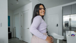 Latina with a charming face wants to appreciate dick cuz why not