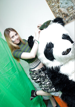 Panda vibrator is going to enjoy some punishing sex with a hot girl