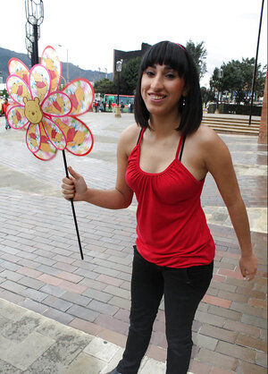Kitten with an unstylish hairdo showing her backside