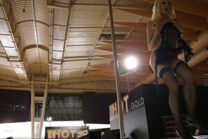 Time to be impressed with this blond-haired stripper