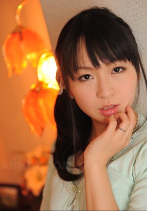 Asiatic gal has a hairy twat but only husband can see it so she poses dressed up