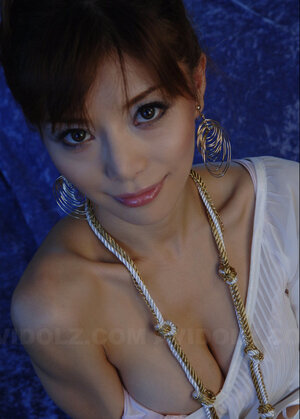 Delectable Japanese female hides succulent boobies and plus small tooshie under white top