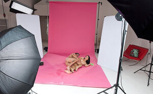 Brunette in a green bikini fucked in spoon and moreover cowgirl sex levels