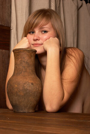 Solitary pix of the young girl with a beautiful face and furthermore big natural jugs
