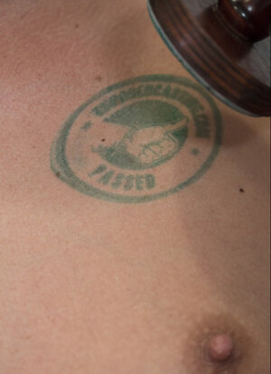 Hot blonde receives cum blast on her pretty face and moreover little jugs after a deluxe fuck